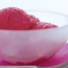 Recept: Frambozensorbet