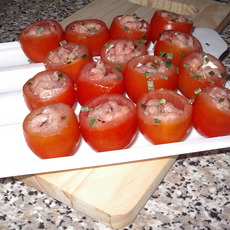 Recept: garnaaltomaatjes Recept: garnaaltomaatjes