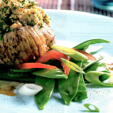 Recept: kalfsoester met een mosterdnotenkorstje