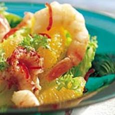 Recept: Siciliaanse sinaasappel-garnalensalade