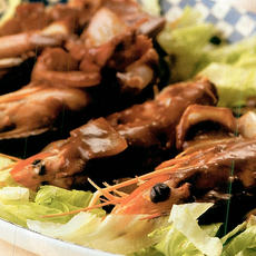 Recept: udang kagang padang grote garnalen in een lichte pindasaus
