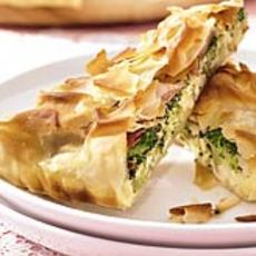 Recept: Fillodeegtaart met broccoli en serranoham