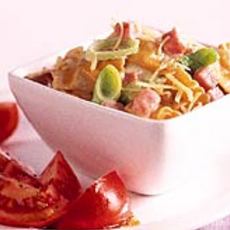 Recept: Ravioli met boursin, groenten en ham