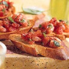 Recept: Crostini met tomaat en garnalen