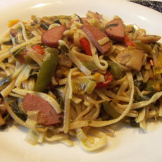Recept: Roerbak rookworst.
