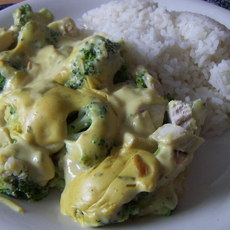 Recept: Potje kip met broccoli.