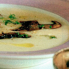 Recept: Venkelsoep met gegrilde portobello Recept: Venkelsoep met gegrilde portobello