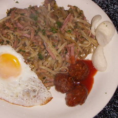 Recept: Bami goreng.