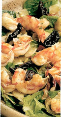 Recept: Salade van gamba's,venkel en pruimen