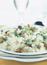 Recept: Paddenstoelenrisotto met geitenkaas