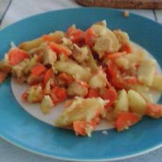 Recept: Aardappelstoofschotel met vegetarische blokjes