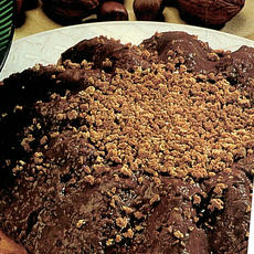 Recept: Chocoladepudding met bitterkoekjes Recept: Chocoladepudding met bitterkoekjes