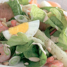 Recept: Maaltijdsalade van asperges en vis