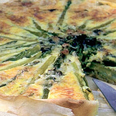 Recept: Quiche met groene asperges en lavas Recept: Quiche met groene asperges en lavas