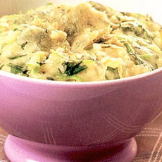 Recept: Stamppot van winterpostelein met blauwschimmelkaas Recept: Stamppot van winterpostelein met blauwschimmelkaas