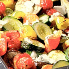 Recept: Salade van geroosterde groenten met kerstomaat Recept: Salade van geroosterde groenten met kerstomaat