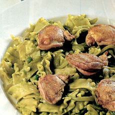 Recept: Maltagliati met kwartel en doperwtenpuree