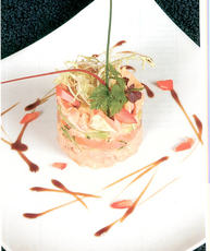 Recept: Taartje van kreeft,hollandse garnalen en zalm
