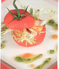 Recept: Tomaat gevuld met langoestines