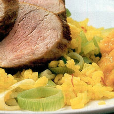 Recept: Varkenshaas met abrikozen-amandelcompote