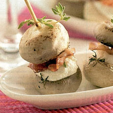 Recept: Geitenkaas tussen gebakken champignons