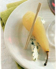 Recept: Blauwaderkaas met zoetzure peer