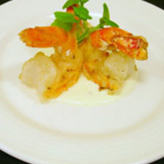 Recept: Gamba's met luchtige pernodsaus