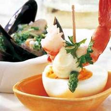 Recept: Bandarilla met garnaal en asperge