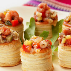 Recept: Minipasteitjes gevuld met garnalen op z'n provenca