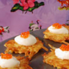 Recept: Aardappelkoekjes met forelkaviaar