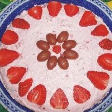 Recept: Chocoladetaart met aardbeien