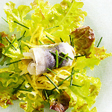 Recept: Rolmops op knolselderijsalade Recept: Rolmops op knolselderijsalade