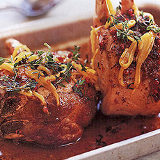 Recept: Dubbele varkenskarbonade met mango en roze peper Recept: Dubbele varkenskarbonade met mango en roze peper