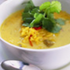 Recept: Indiase kerriesoep met rijst