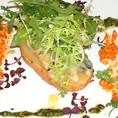 Recept: Bruschetta met rucola-pesto, peer en gorgonzola 