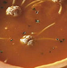 Recept: Pompoensoep met spinnen van gehakt