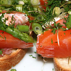 Recept: Bettine met zalm en rauwe ham