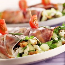 Recept: Bonbon van ardennerham gevuld met salade, kruidenk