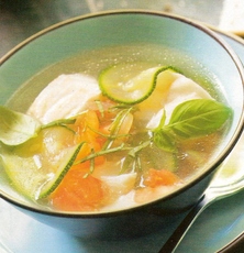 Recept: Bouillon met vis en courgette