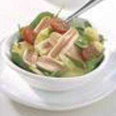 Recept: Fris slaatje met gerookte paling en venkel Recept: Fris slaatje met gerookte paling en venkel