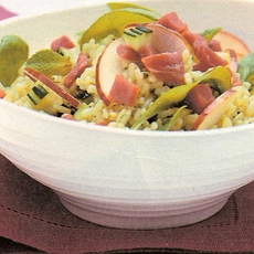 Recept: Rijstschotel met muntpesto