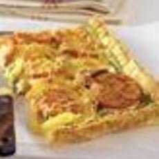 Recept: Quiche met courgette, tomaat en cashewnoten