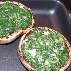 Recept: Portabella met spinazie en gorgonzola