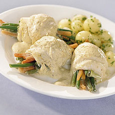 Recept: Scholrolletjes met mosterdsaus Recept: Scholrolletjes met mosterdsaus