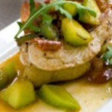 Recept: Hamlappen met gebakken meloen