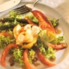 Recept: Salade van kreeft met artisjokken, asperges en kav
