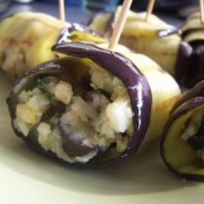 Recept: Auberginerolletjes met hazelnotentapenade Recept: Auberginerolletjes met hazelnotentapenade