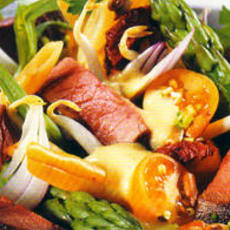 Recept: Hertensalade met roquefortdressing en geroosterde 