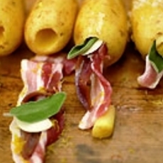 Recept: Aardappel gevuld met bacon Recept: Aardappel gevuld met bacon
