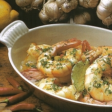 Recept: Gemarineerde garnalen in witte wijn met knoflook Recept: Gemarineerde garnalen in witte wijn met knoflook